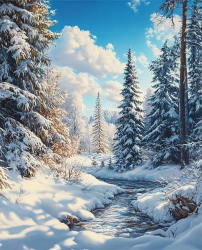 Puzzle 3000 Teile Für Erwachsene, Impossible Jigsaw Puzzle 3000 Teile Erwachsene, Clevere Rätsel, Geschenke für Puzzles-Liebhaber, Wunderschönes Dekoration Puzzles(Schneewälder)