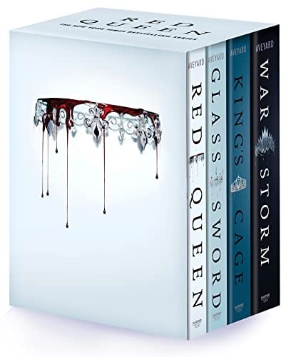 Red Queen 4-Book Paperback Box Set: Red Queen, Glass Sword, King's Cage, War Strom