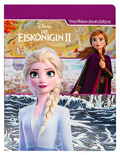 Disney Die Eiskönigin 2 - Verrückte Suchbilder - Wimmelbuch mit tollen Lernspielen und Aufgaben - Pappbilderbuch mit 18 Seiten für Kinder ab 18 Monaten