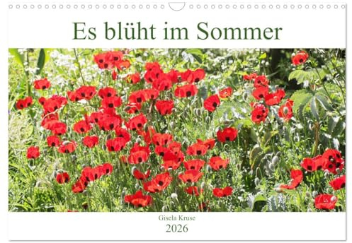 Es blüht im Sommer (Wandkalender 2026 DIN A3 quer), CALVENDO Monatskalender: Sommerlich bunter Blumenschmuck (CALVENDO Natur)