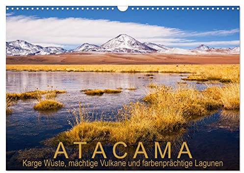 Atacama: Karge Wüste, mächtige Vulkane und farbenprächtige Lagunen (Wandkalender 2026 DIN A3 quer), CALVENDO Monatskalender: Atemberaubende ... trockensten Wüste der Erde (CALVENDO Natur)