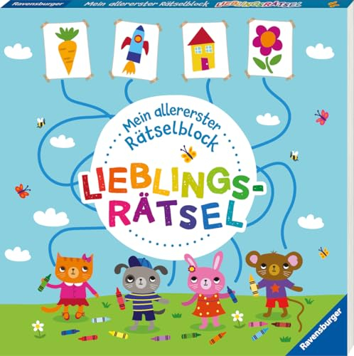 Ravensburger Mein allererster Rätselblock - Lieblingsrätsel - Rätselbuch ab 3 Jahre