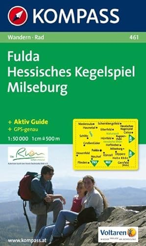 KOMPASS Wanderkarte 461 Fulda - Hessisches Kegelspiel - Milseburg 1:50.000: Wanderkarte mit Kurzführer und Radwegen.