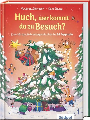 Huch, wer kommt da zu Besuch?: Eine bärige Adventsgeschichte in 24 Kapiteln – Bär Malte lernt Weihnachten kennen – Adventskalender zum Vorlesen und Miträtseln ab 5 Jahren