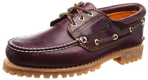 Timberland 3 Eye Classic Lug, Náuticos para Hombre, Marrón (Burgundy Pull Up), 46