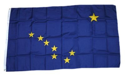 Flagge Fahne USA - Alaska 90 x 150 cm FLAGGENMAE®