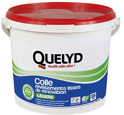 Quelyd Colle Revêtements lisses de renovation - Legers - Seau de 5kg Clair