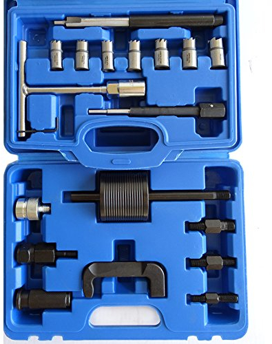 Profi-Werkzeuge 11-teiliges Injektoren Einspritzdüsen Fräser SET + 8-teiliges Injektor Auszieher Puller SET für CDI Motoren OM611-OM612-OM613