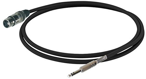 Bespeco IROMA100 1 m, da XLR femmina a Jack-Cavo per microfono