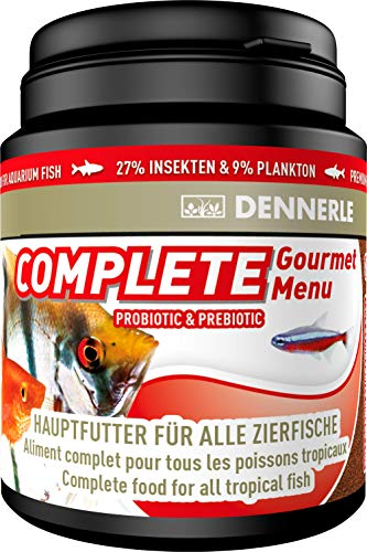 Dennerle Fischfutter Complete Gourmet Menu 200 ml - Hauptfutter für Zierfische in Granulatform