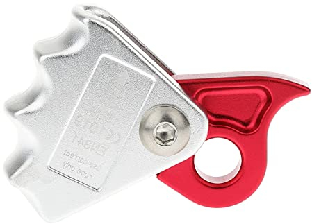 Sharplace Kletterausrüstung Abseilausrüstung Seil Greifer Für 9mm-12mm Seil Abseilgerät zur Absturzsicherung Sicherungsgerät