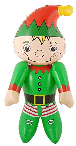 Inflatable Santa Helper Elf Figure Character Christmas Decoration Kids Toy