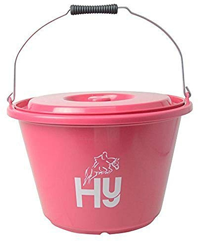 Hy Equestrian Bucket with Lid - Pink