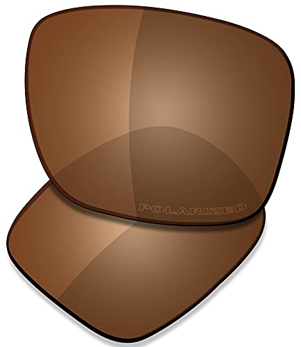 Saucer Verres de rechange haut de gamme pour lunettes de soleil Oakley Holbrook OO9102 High Defense – Ambre marron polarisé