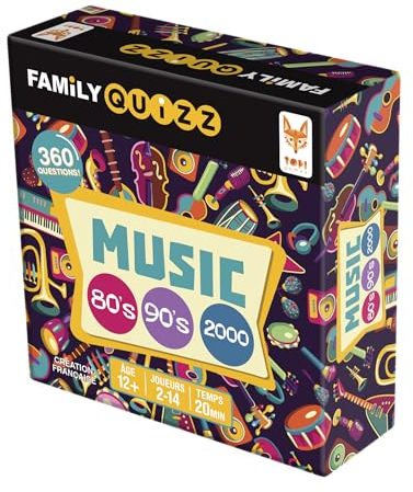 Topi Games - Family Quizz Musique Année 80 et 90 Jeux de société - FAM-MIMU-799001