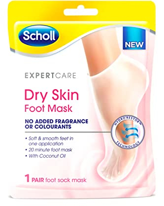 Scholl - Máscara de pie sin fragancia, un par, talla única