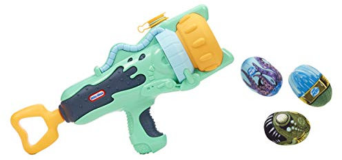 Little Tikes My First Mighty Blasters, Spray Blaster, Lanciatore a mano sicuro con 3 cialde di potenza, per divertimento interno o esterno, giocattolo per bambini dai 3 anni in su