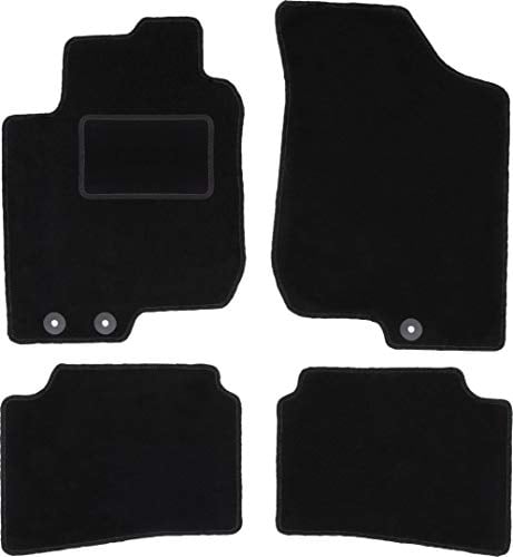 Wielganizator Automatte – Passend für Hyundai i30 I Schrägheck, Kombi, CW 2007-2012 – Velours – Autozubehör - Auto Fußmatten – Fußmatte Auto – 4-teilig - schwarz