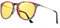 TJUTR Lunettes de Conduite de nuit Lunettes Polarisées Retro Rond Femme Homme UVA UVB Protection (Rouge Floral/Jaune)