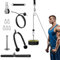 Kabelzug Fitness DIY Kabel Latzug Fitness Bizeps Rücken Trainingsgerät Kabelzug Pulley System Latzug-Maschine Arm Krafttraining Home Gym Workout Equipment