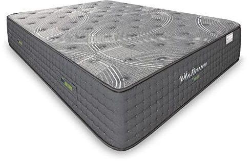 Matnature | Platinum | Extra Komfort-Matratze Pro Multiruhe | Taschenfederkern und viskoelastisch | Höhe 30 cm | atmungsaktiv, rutschfest und milbendicht (200 x 200 cm), Grau