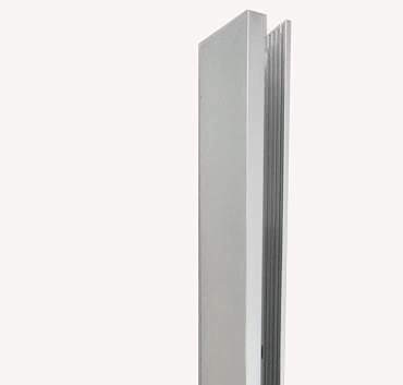 BuyLando.Shop - 200cm - U-Wandprofil - Silber Profil
