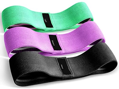 Suright Resistance Bands, Exercise Band with Set of 3, Fabric Resistance Bands Workout with Non-Slip Design for HIPS & Glutes Booty Bands for Women and Men Fitness,Strength Training,Yoga,Pilate