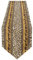 ALAZA Doppelseitiger Tischläufer mit Gepardenmotiv, afrikanischer Dekoration, Giraffe, Elefant, Leopardenmuster, 45.7x183.9 cm lang, Tischdecke, Läufer für Hochzeit, Zuhause, Alltagsdekoration