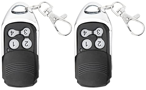 Transmisor manual compatible con Nice Smilo SM2 SM4 433,92 MHz Rolling Code Mando a distancia para puerta de garaje (2 unidades)