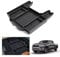 GAFAT Der Neu D odge RAM 1500 2019-2024 2025 Mittelkonsole Aufbewahrungsbox, RAM 1500 2023 Armlehne Organizer Tray Mittelarmlehne Handschuhfach, RAM 1500 Zubehör (Schwarz)