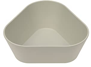 LÄSSIG Bol pour enfant sans mélamine, sans BPA, en biocomposite/Bowl Geo, warm grey