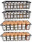 Magnetisches Gewürzregal, 4er Set Küchen-Organizer, Küchenregal, Schrank-Organizer Küche, erweiterbar, kleines Regal, stapelbar, Metall