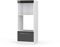 Vicco Mikrowellenschrank Fame-Line, Anthrazit Hochglanz/Weiß, 60 cm offen