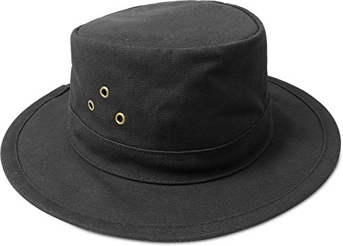 normani Australian Traveller Buschhut Canvas Hat 'Uluru' Farbe Schwarz Größe M