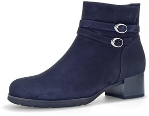 Gabor Damen Biker Boots, Frauen Stiefeletten,Wechselfußbett,Best Fitting,flach,Stiefel,Bootee,Booties,halbstiefel,Atlantik,39 EU / 6 UK