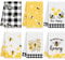 Oudain 6 Stück Bienen-Küchentücher, Honigbiene, Küchendekoration, 39 x 60 cm, Geschirrtücher für Badezimmer, Zuhause, Einweihungsgeschenke