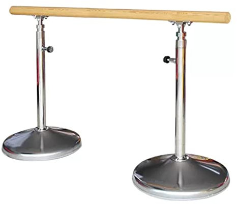 Ballettstange Mobile Ballettstange for den Haushalt, Edelstahlsockel und Holzhebel, geeignet for Tanzstudios/Schulen/Turnhallen (Size : 2.5M/8.2FT)