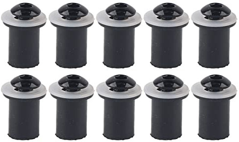 10 Stück Motorrad Windschild Befestigung Schrauben, M5 x 15mm Innensechskant Schrauben Universal Windschutzscheiben Befestigungselement(Schwarz)