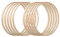 VIKY® 10 Stück Holzringe zum Basteln, 8cm Holzringe Makramee Traumfänger Klein, Holzring Makramee Zubehör, Traumfänger Basteln für Hochzeitskranz Dekor, Dreamcatcher und DIY Wandbehang Fensterdeko