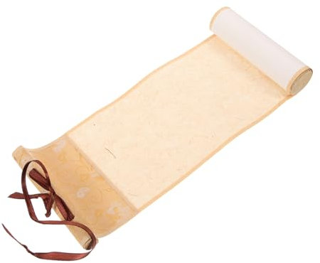 TOPPERFUN Rouleau de Papier Vierge, Parchemin Vierge à Suspendre 10 x 4,5 cm, Rouleau à Suspendre Vintage Batik, Adapté pour l'écriture, le Dessin, les Vœux de Mariage, les Invitations