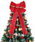 iSpchen 60 cm Weihnachtsschleifen, Samt Bänder Groß Schleife Weihnachtsbaum Schmücken, Weihnachtskränze Hängende Dekoration für Türen und Fenster,Rot