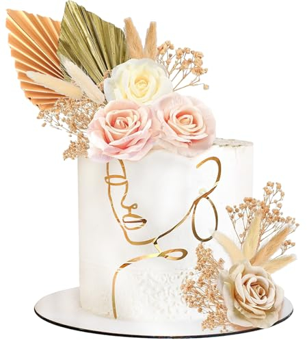 19PCS Decoration Gateau Anniversaire,Gâteau Décoration Boules,Décoration De Gâteau Bohème,Deco Gateau Anniversaire,pour Anniversaire,Mariage, DIY Decoration Gateau, Décorations de Fête