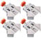 BOFRHME 4 Pinces de Positionnement de Charpentier pour Épissage de Panneaux de Bois Clips de Fixation à Angle Droit à 90 Degrés Pinces à Angle Droit - Ouverture Facile à Installer