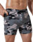 Arcweg Herren Boxer-Badehose mit Taschen Badeshorts Badepants Wassersport Männer Jungen Schwimmhose kurz eng Baden Strand Shorts Gummibund mit Taschen Tarnfarbe XL（EU