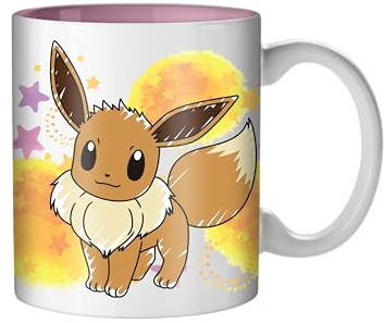 Silver Buffalo Pokémon Eevee Star Splatter Keramikbecher, 590 ml