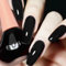 DouborQ Black Nail Polish Long-lasting Glossy Nail Art Varnish (36)