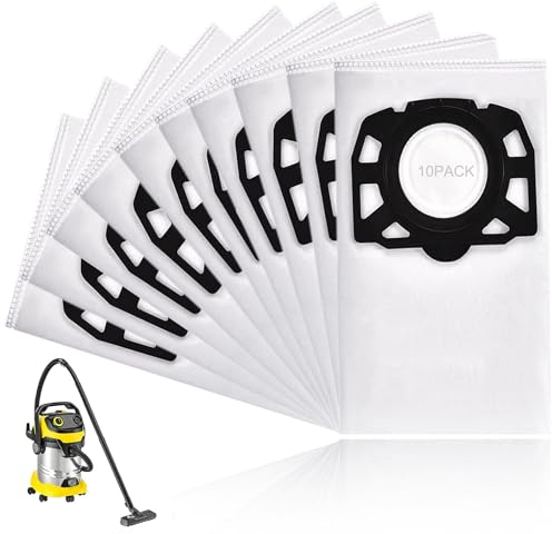 ANBOO Lot de 10 sacs d'aspirateur pour Kärcher 2.863-006.0 WD4 WD5 WD6 MV4 MV5 MV6