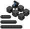 LNKJIOO 9 Pack Cable Clips, Cable Tidy, Cable Holder, Hide Phone Charger Cable Management, Adhesive Cable Clips for Kitchen Appliances, Office Supplies, Nightstand (Black)