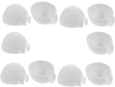 ORFOFE 10 Stück Iglu Modell Stehendes Iglu Ornament Iglu Fotoornament Iglu Spielzeug Für Kinder Iglu Figuren Für Kinder Iglu Statue Kreatives Iglu Ornament Iglu Ornamente