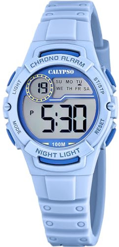 Calypso Montre pour Unisex K5852/2 Junior Collection Boîtier en Caoutchouc Multi Bracelet en Caoutchouc Bleu